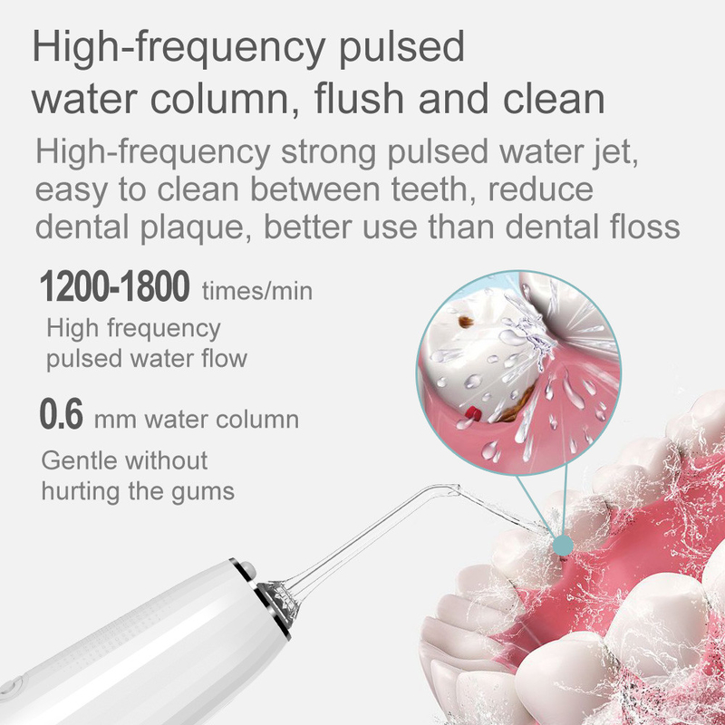5 + tryby pracy Ipx7 elektryczny strumień wody 300ml higiena jamy ustnej irygator do jamy ustnej do czyszczenia zębów woda Dental Pik Flosser
