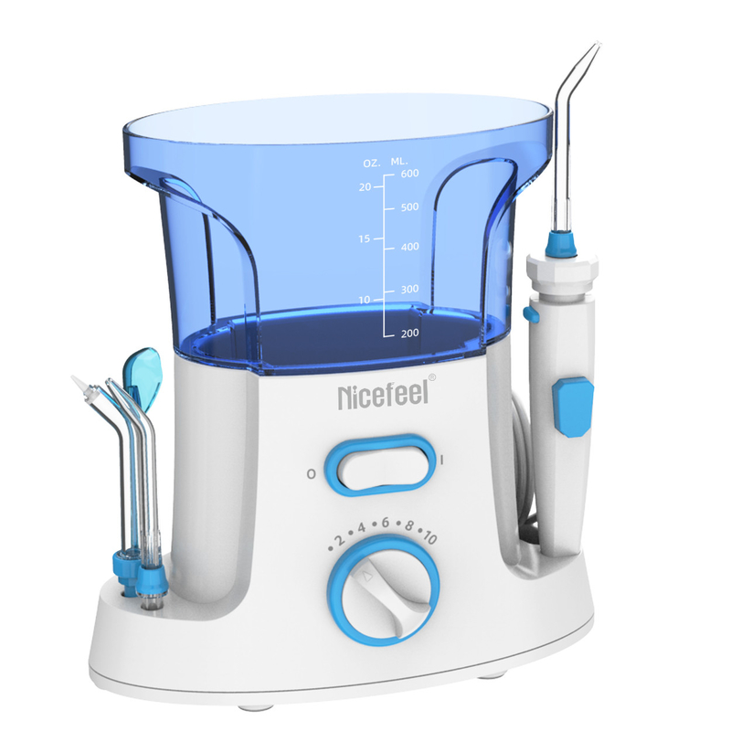 600 ml regulowana nić dentystyczna ABS do użytku rodzinnego Oral Spa White Blue