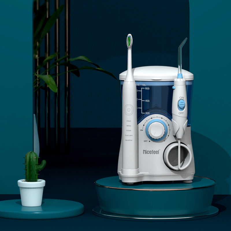 Produkty dentystyczne Szczoteczka do zębów Sonic Water Flosser For Family 600 ml Biały OEM ABS Tank