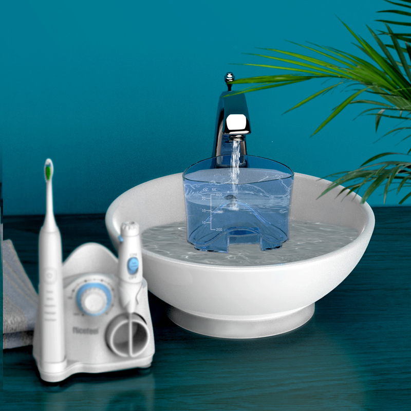 Produkty dentystyczne Szczoteczka do zębów Sonic Water Flosser For Family 600 ml Biały OEM ABS Tank