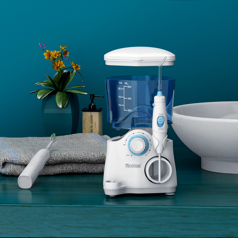 Produkty dentystyczne Szczoteczka do zębów Sonic Water Flosser For Family 600 ml Biały OEM ABS Tank