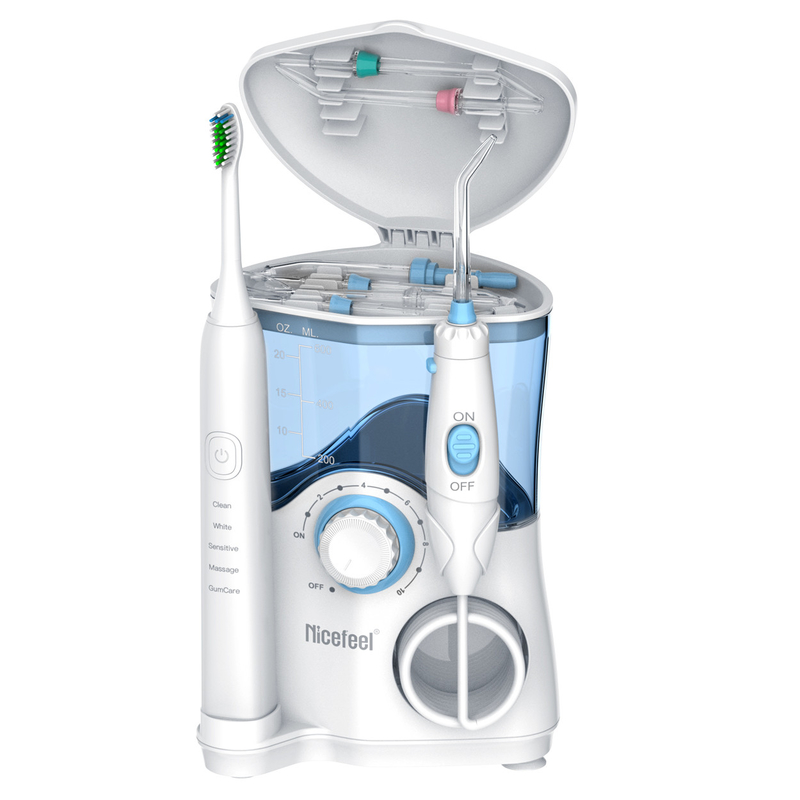 Produkty dentystyczne Szczoteczka do zębów Sonic Water Flosser For Family 600 ml Biały OEM ABS Tank