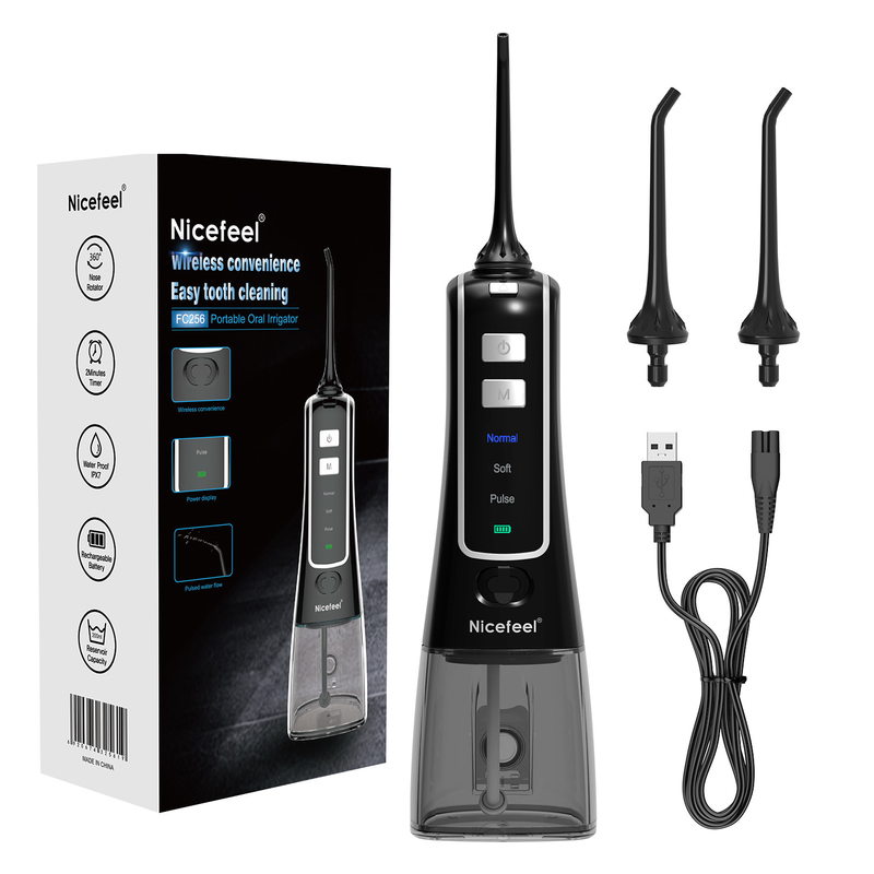 Dysza elektryczna 300 ml 3 tryby pracy Bezprzewodowy przenośny flosser do czyszczenia jamy ustnej