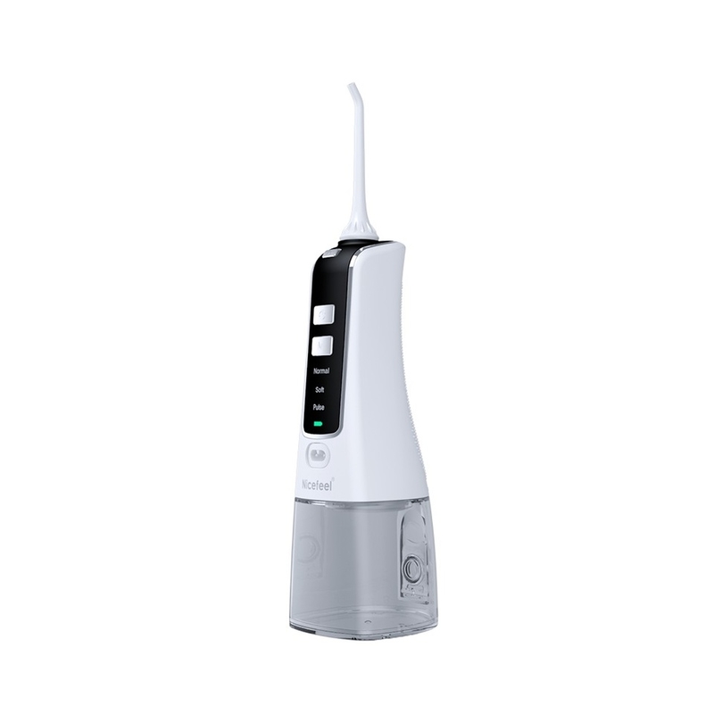 25.5*7.5*7.5cm Bezprzewodowy Nicefeel Water Flosser Irrigator 300ml 1400mAh