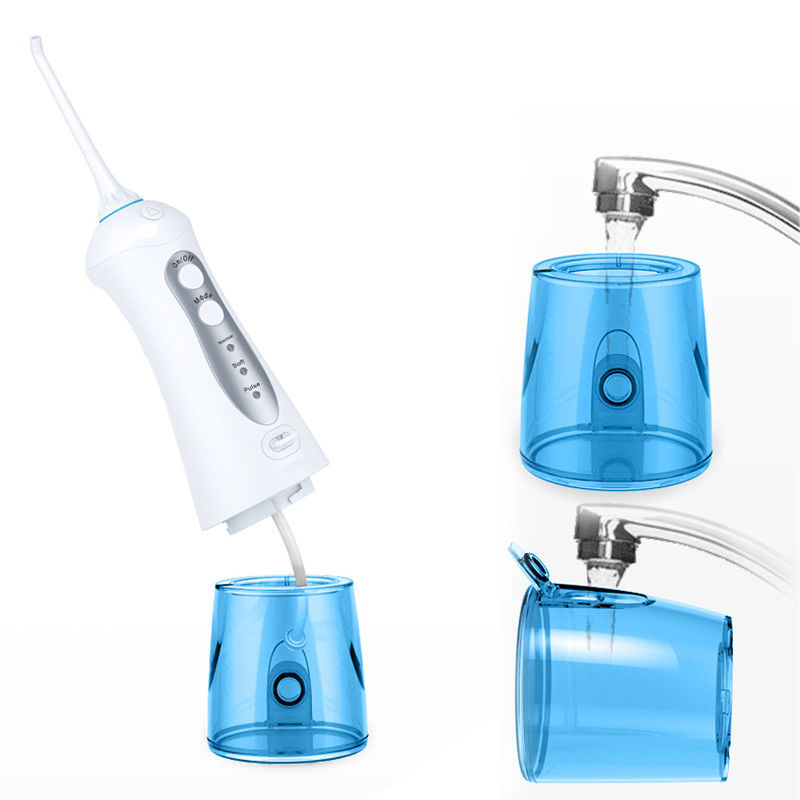 Water Flosser Bezprzewodowy, przenośny środek do czyszczenia zębów z 3 trybami, wydajne czyszczenie, zbiornik na wodę 300 ml, wodoodporność IPX7