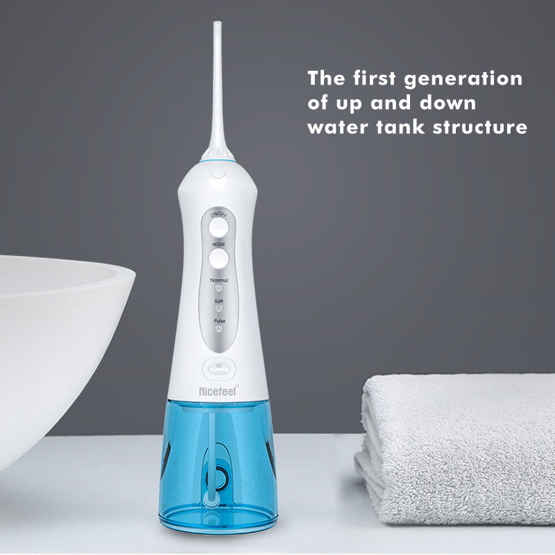 Water Flosser Bezprzewodowy, przenośny środek do czyszczenia zębów z 3 trybami, wydajne czyszczenie, zbiornik na wodę 300 ml, wodoodporność IPX7