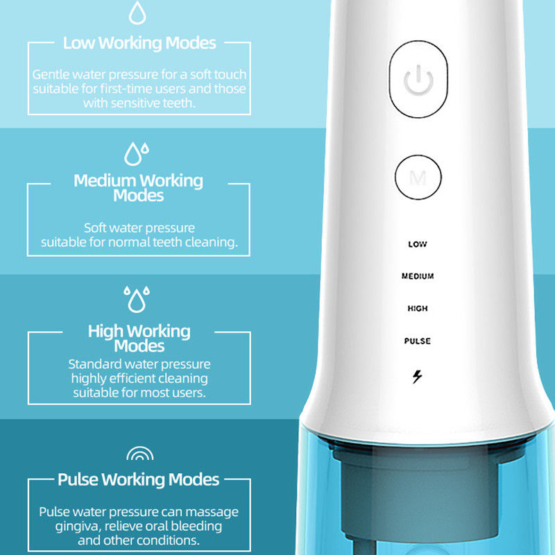 elektryczny irygator do jamy ustnej DIY Water Flosser pielęgnacja jamy ustnej o bardzo długiej żywotności baterii;
