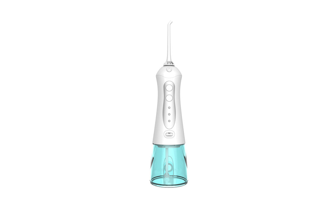 3 tryby irygator do jamy ustnej Nicefeel Water Flosser z niebieskim zbiornikiem na wodę o pojemności 300 ml