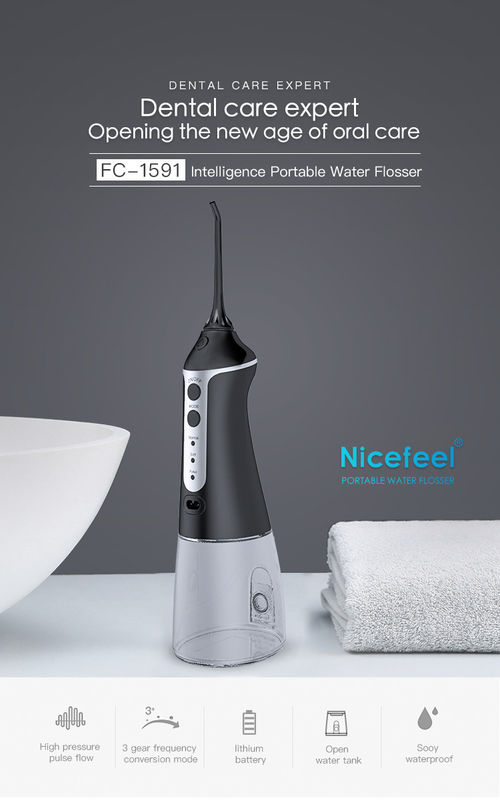 DC5V Nicefeel Cordless Water Flosser 30-100psi Wysokociśnieniowy przepływ pulsacyjny