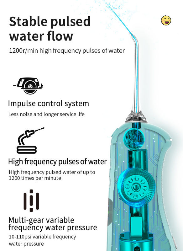 High End Cordless Nicefeel Water Flosser do zębów o pojemności 50s